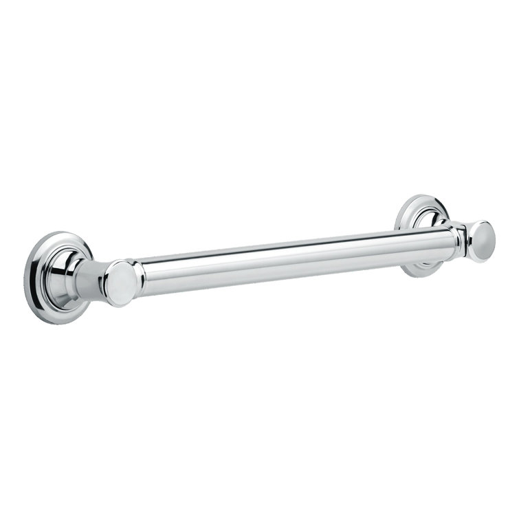 Polished Chrome 18" Wall Mounted Bathroom Grab Bar