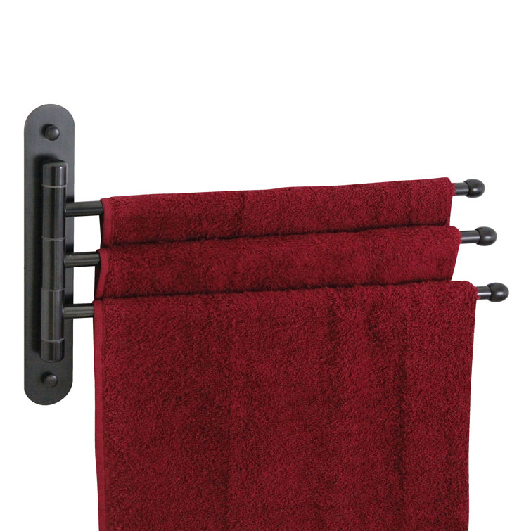 15'' Oil Rubbed Bronze Stainless Steel Triple Swing Towel Bar