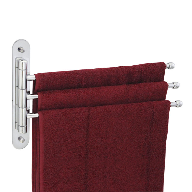 15'' Satin Nickel Stainless Steel Triple Swing Towel Bar