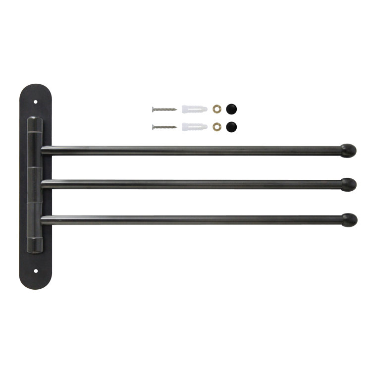 15'' Oil Rubbed Bronze Stainless Steel Triple Swing Towel Bar