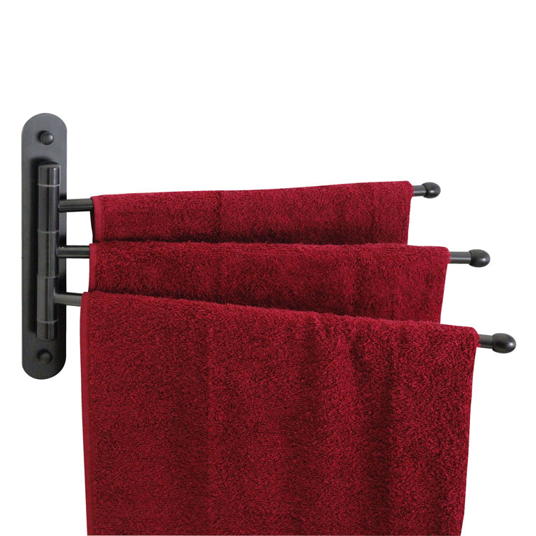15'' Oil Rubbed Bronze Stainless Steel Triple Swing Towel Bar