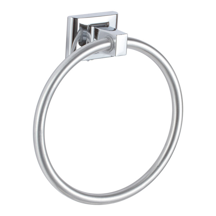 Polished Chrome Wall Mounted Towel Ring