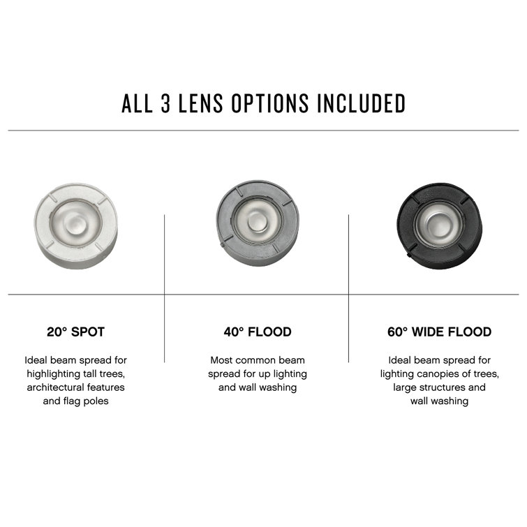 Matte Bronze LED Outdoor Spotlight with Clear Lens