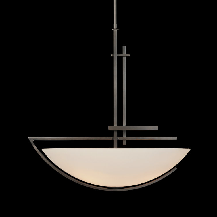 Ondrian Dark Smoke 3-Light Pendant with Sand Glass Bowl