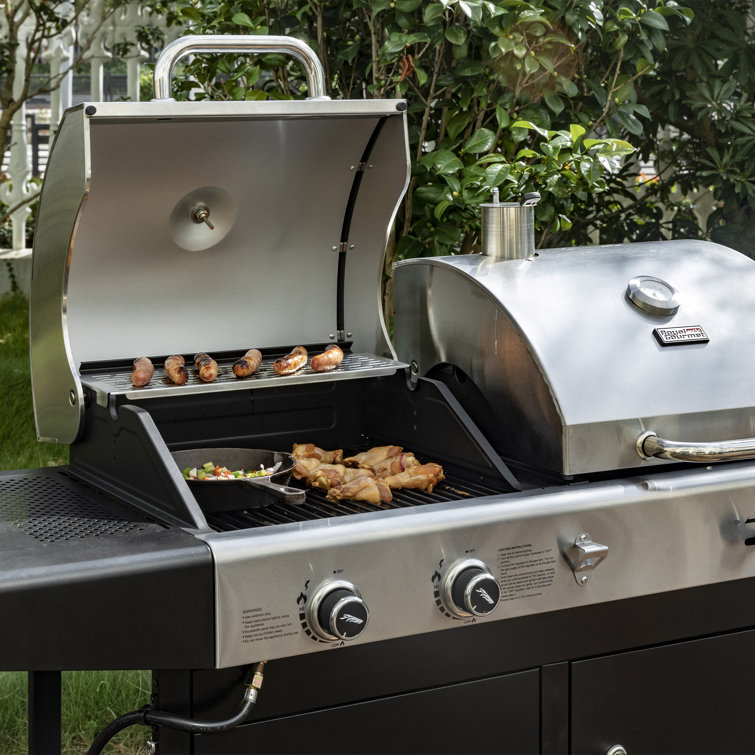 Royal Gourmet Dual Fuel Stainless Steel Gas and Charcoal Grill Combo