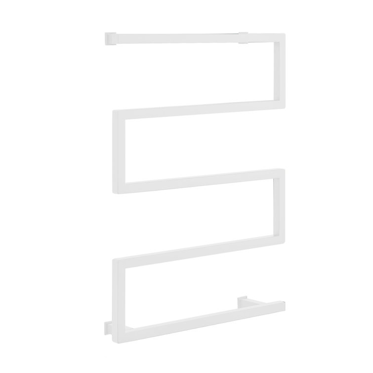 Voltaire 5-Bar Matte White Stainless Steel Electric Towel Warmer