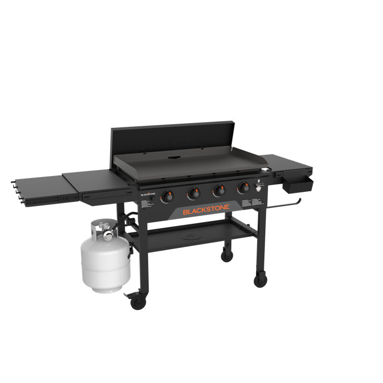 Blackstone 36" Black Omnivore Griddle with Hard Cover and Side Shelf