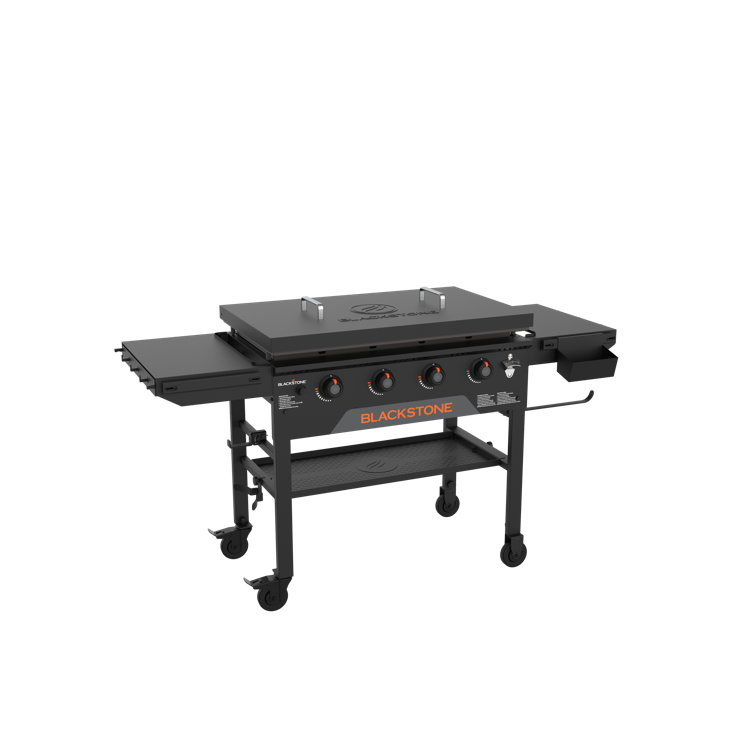 Blackstone 36" Black Omnivore Griddle with Hard Cover and Side Shelf
