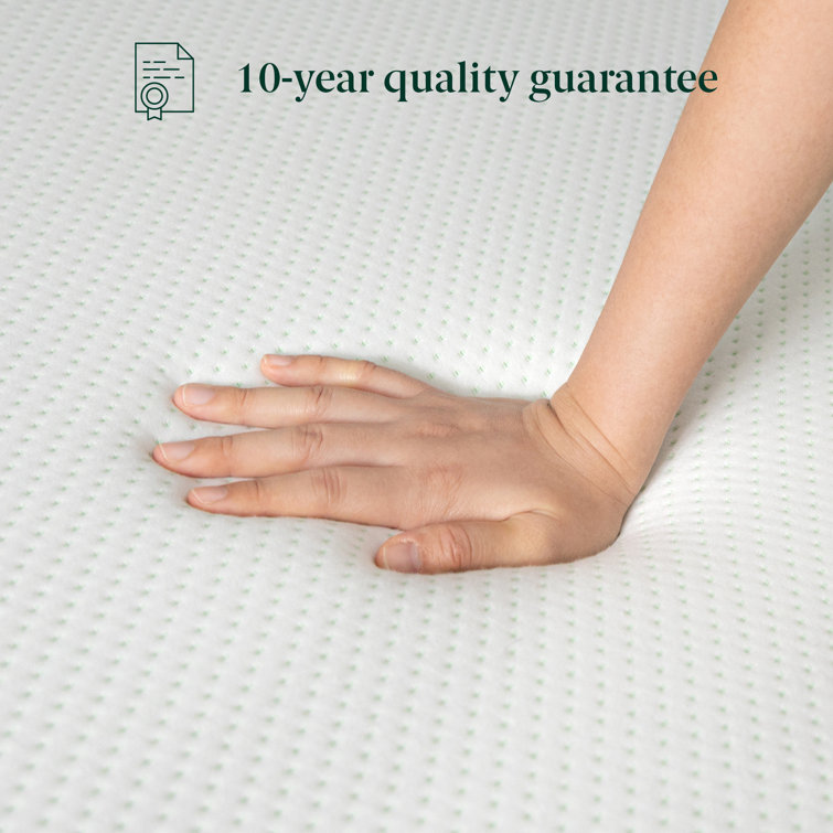 Full 12" White Memory Foam Mattress with Green Tea Infusion