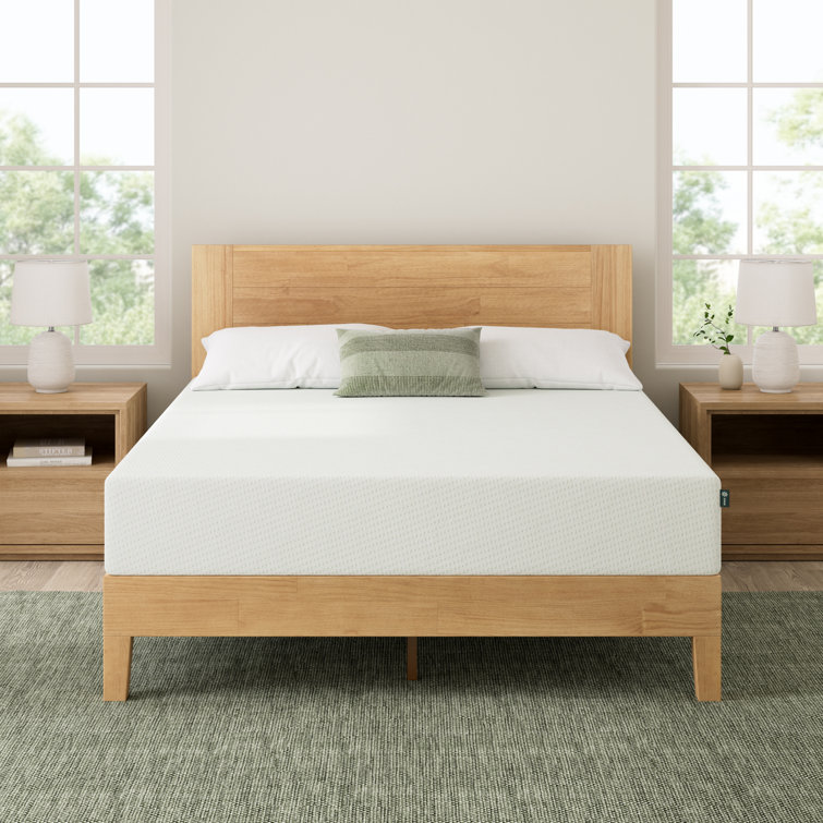 Full 12" White Memory Foam Mattress with Green Tea Infusion