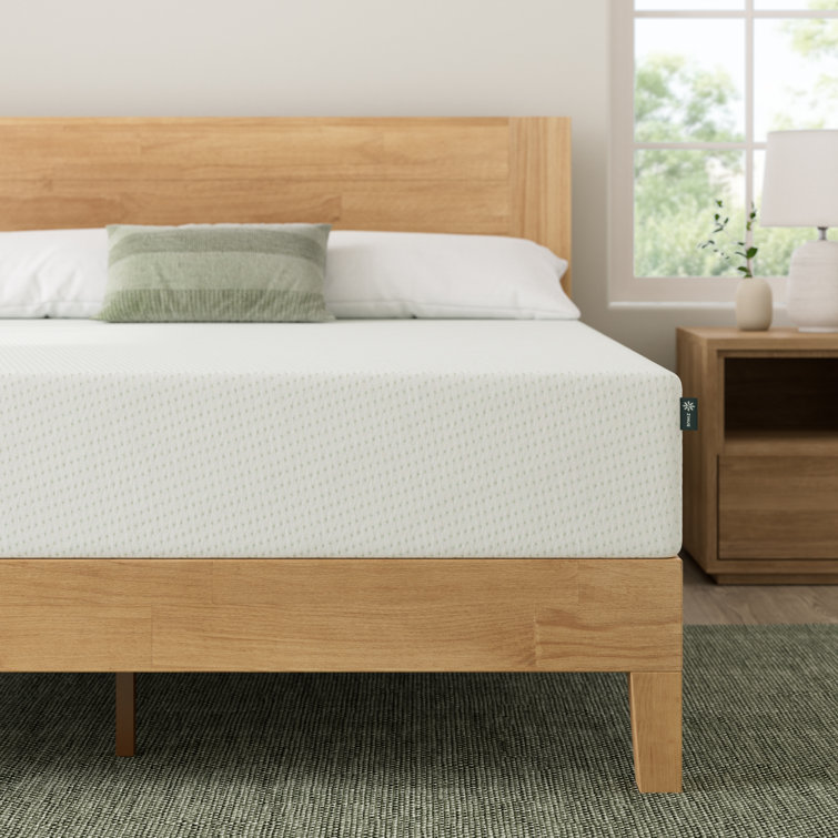Full 12" White Memory Foam Mattress with Green Tea Infusion