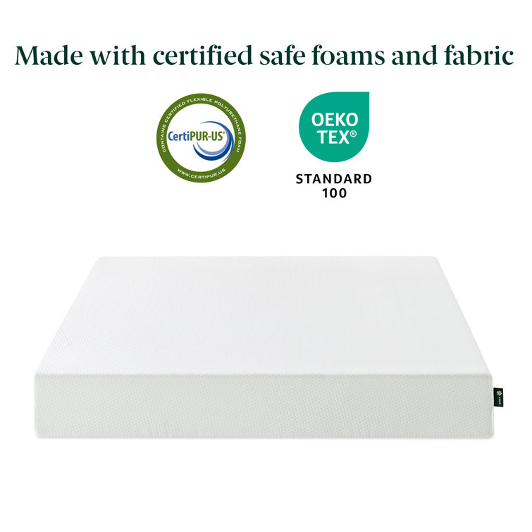 Full White 6-Inch Firm Memory Foam Mattress