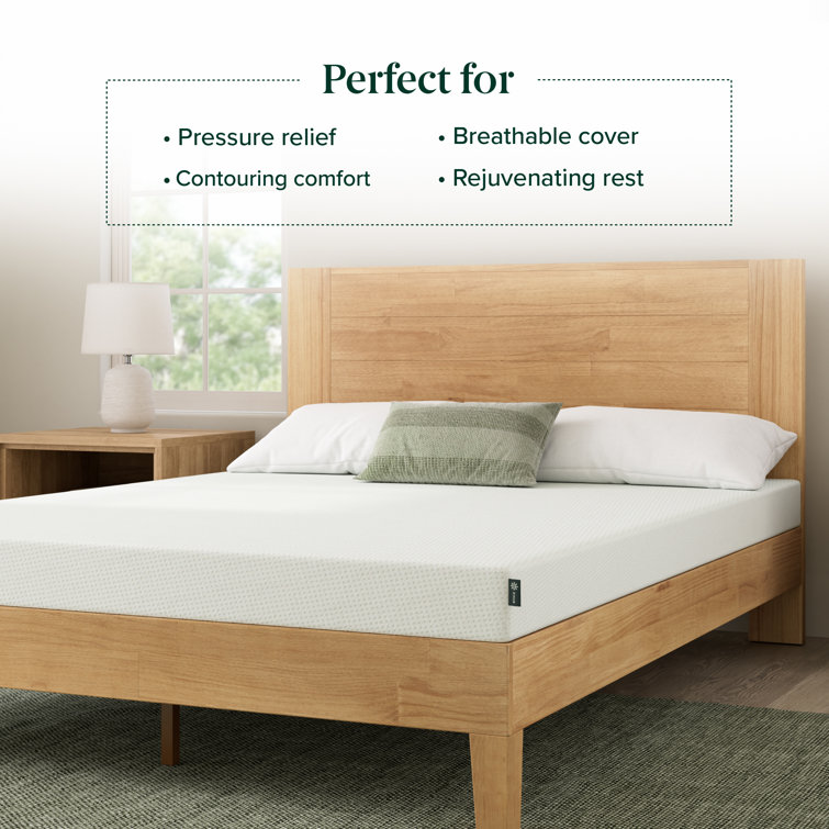 Full White 6-Inch Firm Memory Foam Mattress