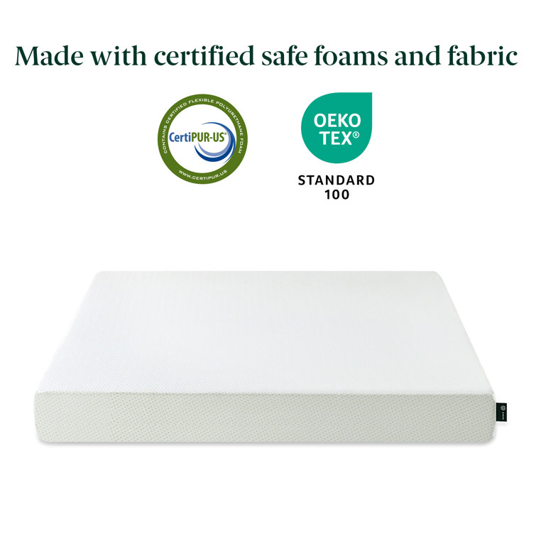 Full White 6-Inch Firm Memory Foam Mattress