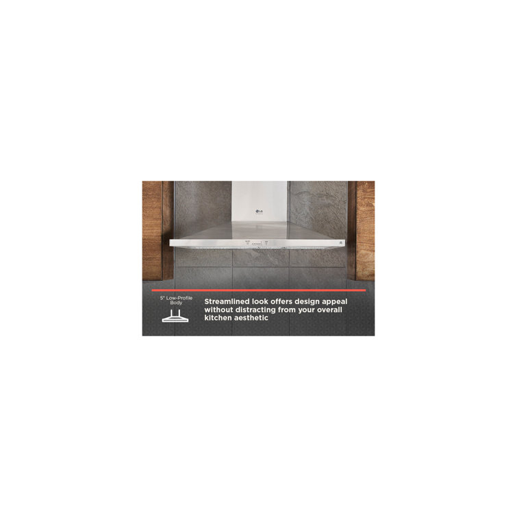 30" Stainless Steel Wall Mounted Range Hood with LED Lighting