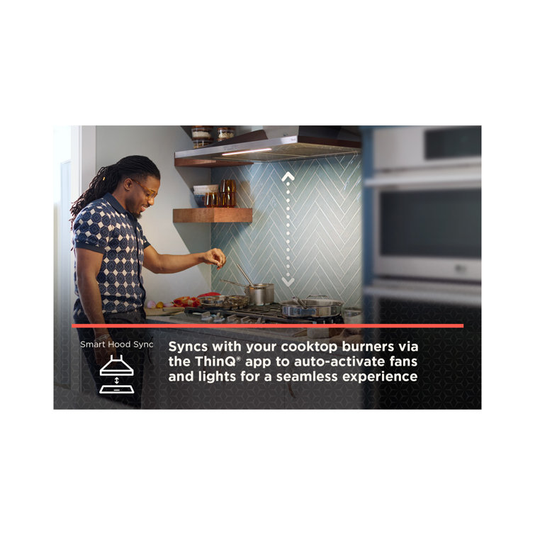 30" Stainless Steel Wall Mounted Range Hood with LED Lighting