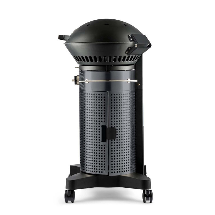 Fuego Dark Gray 2-Burner Propane Gas Grill with Hinged Lid