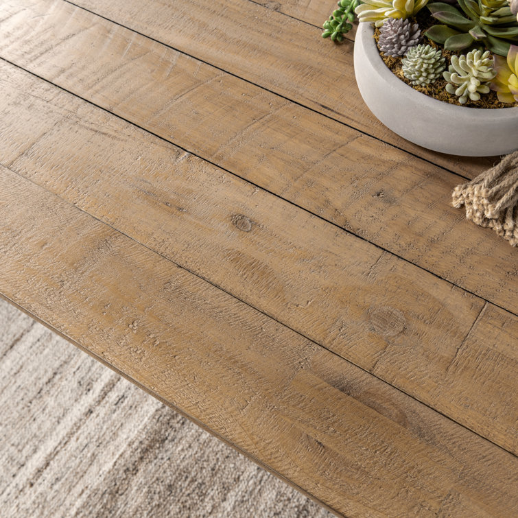 Crest 78" Natural Reclaimed Pine Wood Dining Table