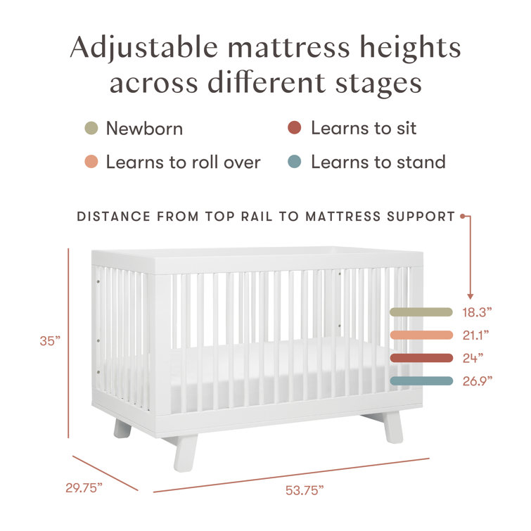 White Pine 3-in-1 Convertible Toddler Crib