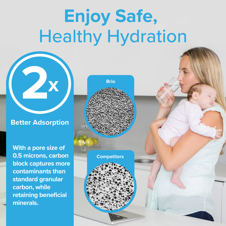 Brio White Carbon Charcoal Refrigerator Water Filter