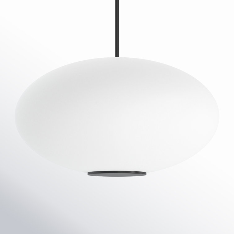 Elegant Illusion 22" Black Brass Globe LED Pendant with Dimmable Light