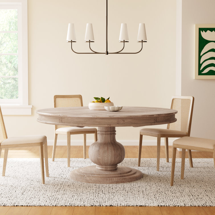 Baldwin 60" Round Reclaimed Pine Rustic Dining Table