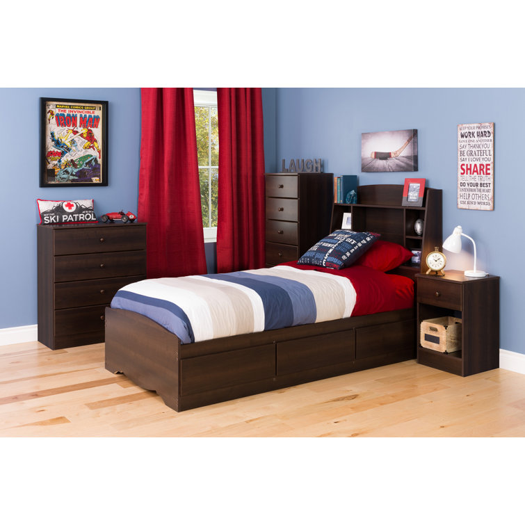 Astrid Espresso 4-Drawer Vertical Wood Dresser