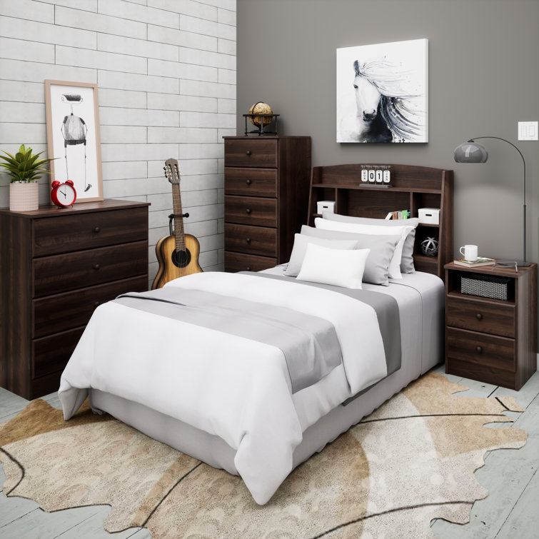 Astrid Espresso 4-Drawer Vertical Wood Dresser