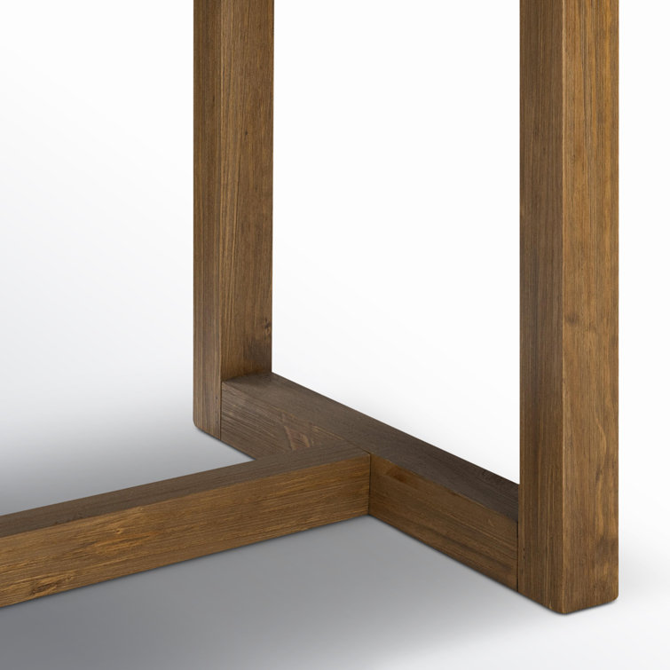 Natural Wood Transitional 70" Rectangle Dining Table