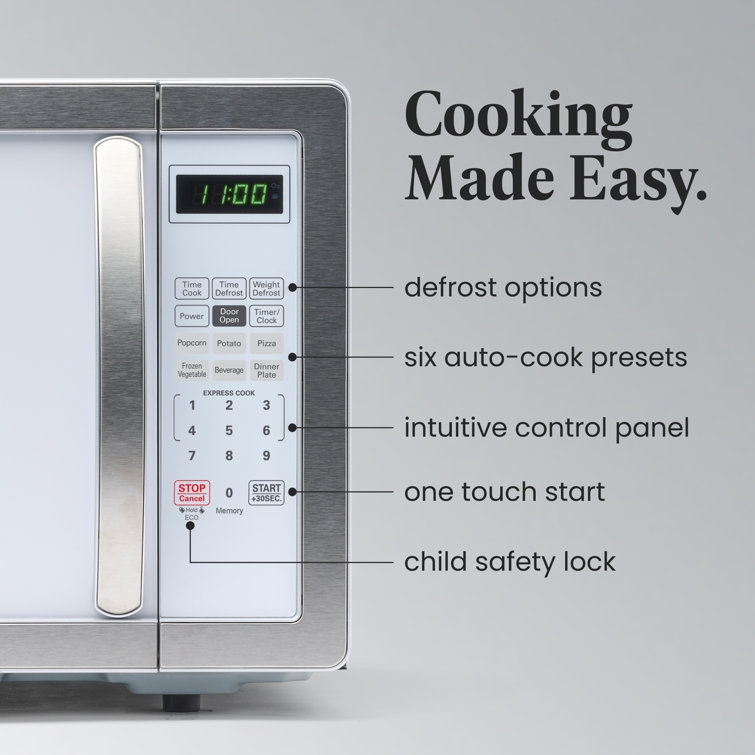 Platinum White 1.1 cu. ft. Touch Control Microwave Oven