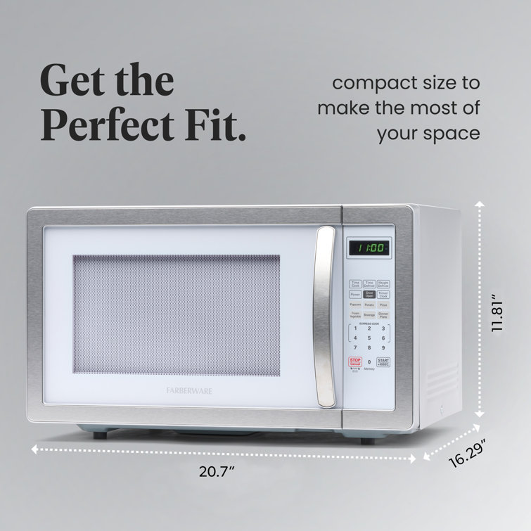 Platinum White 1.1 cu. ft. Touch Control Microwave Oven