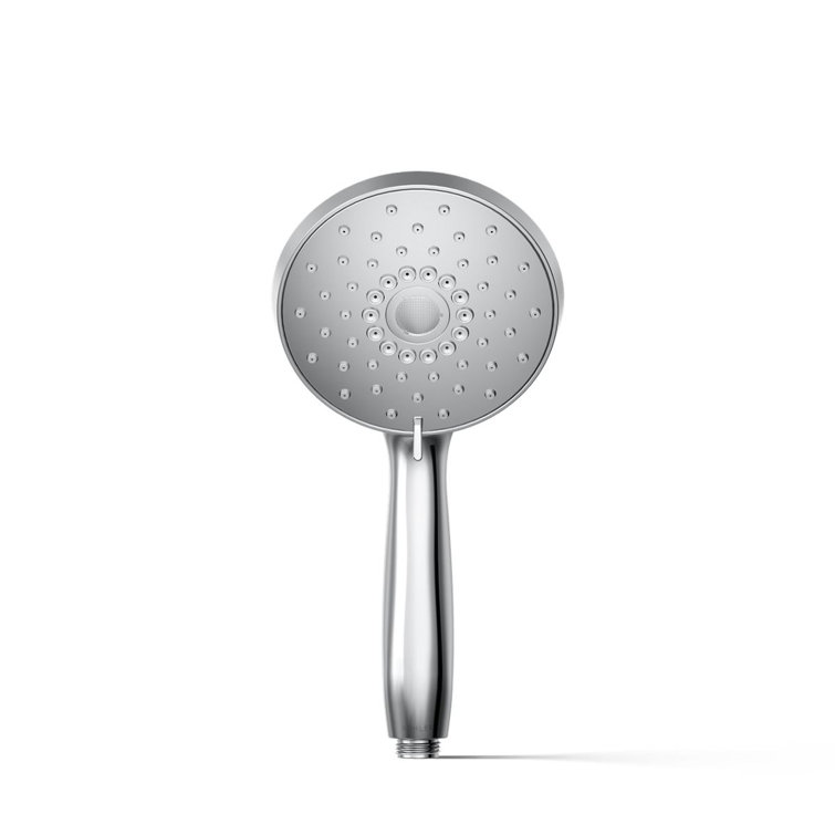 Polished Chrome Multifunction Handheld Showerhead with Pulse