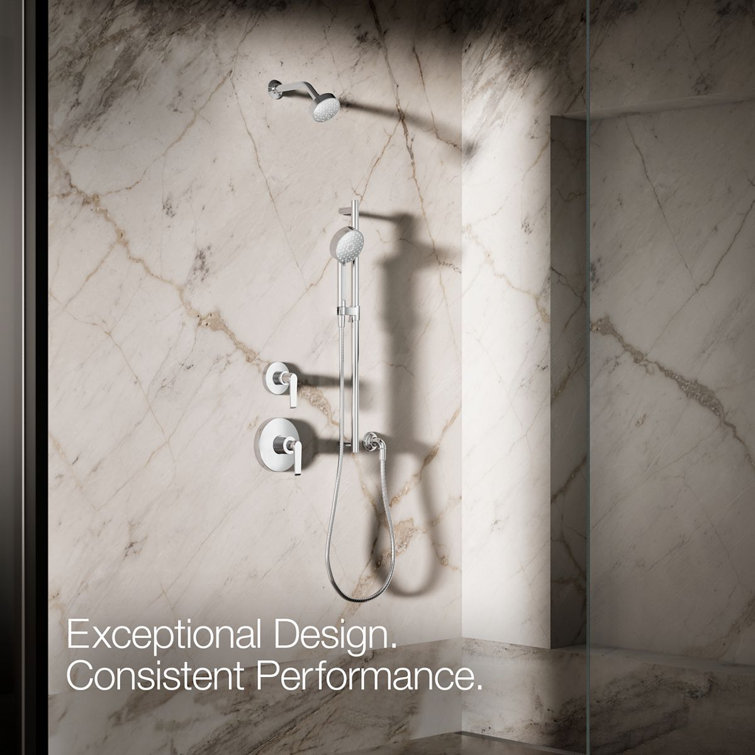Polished Chrome Multifunction Handheld Showerhead with 3 Spray Settings