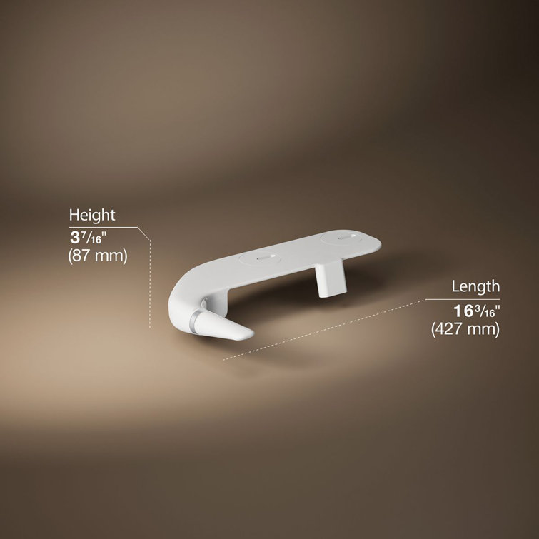 White Manual Bidet Attachment with Dual Self-Cleaning Nozzles