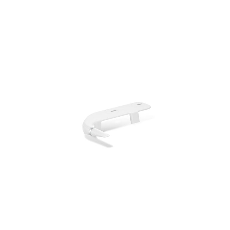 White Manual Bidet Attachment with Dual Self-Cleaning Nozzles