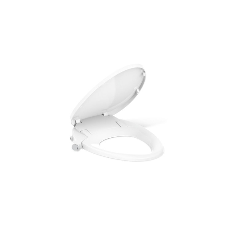 PureWash M300 White Elongated Manual Bidet Toilet Seat