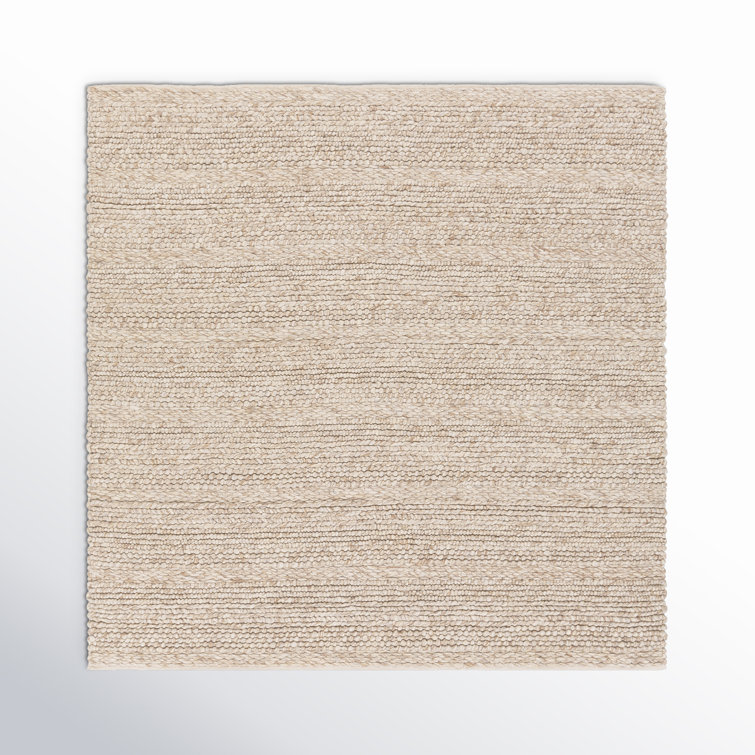 Handmade Beige Wool Flatweave 8' x 10' Rug