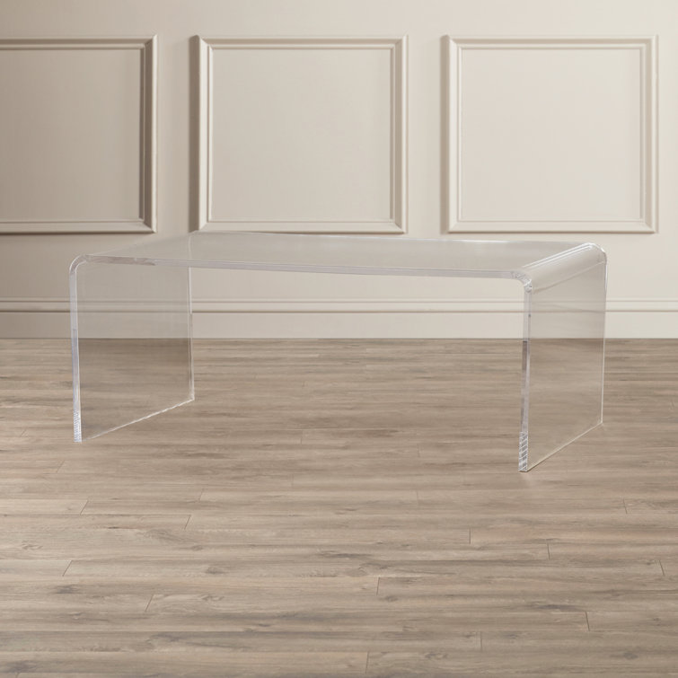 Crystal Clear Rectangular Acrylic Coffee Table