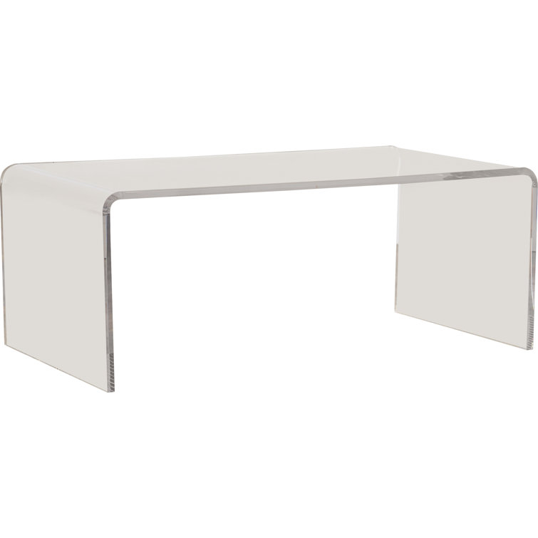 Crystal Clear Rectangular Acrylic Coffee Table