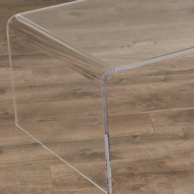 Crystal Clear Rectangular Acrylic Coffee Table