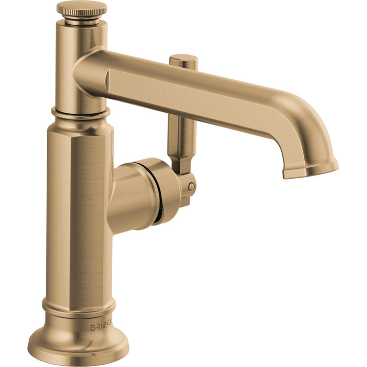 Luxe Gold Single-Handle Modern Brass Faucet