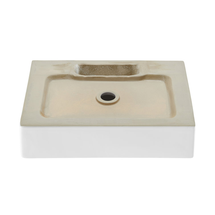 Claire 21" Glossy White Ceramic Vessel Sink