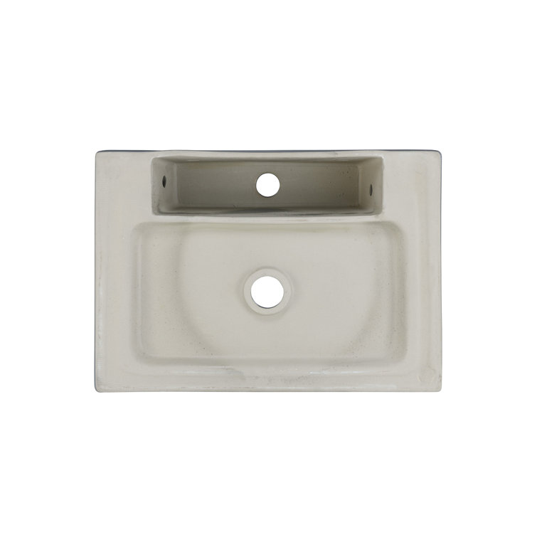 Claire 20" Matte Gray Ceramic Vessel Bathroom Sink
