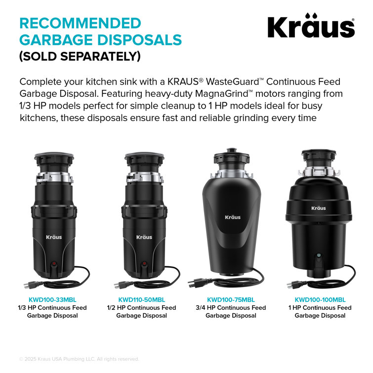 Kraus 20-inch Satin Stainless Steel Undermount Single Bowl Kitchen Sink