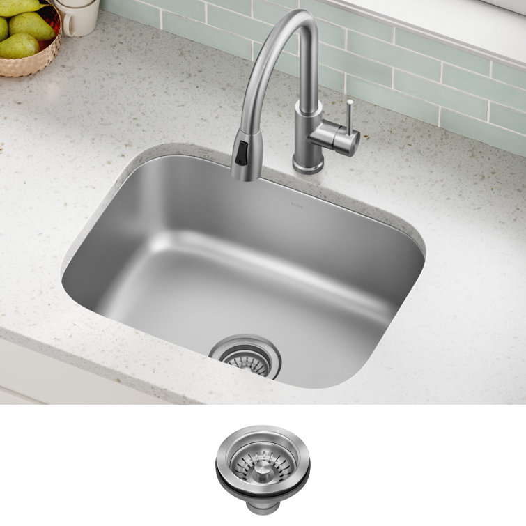 Kraus 32-inch Stainless Steel Undermount Single Bowl Kitchen Sink