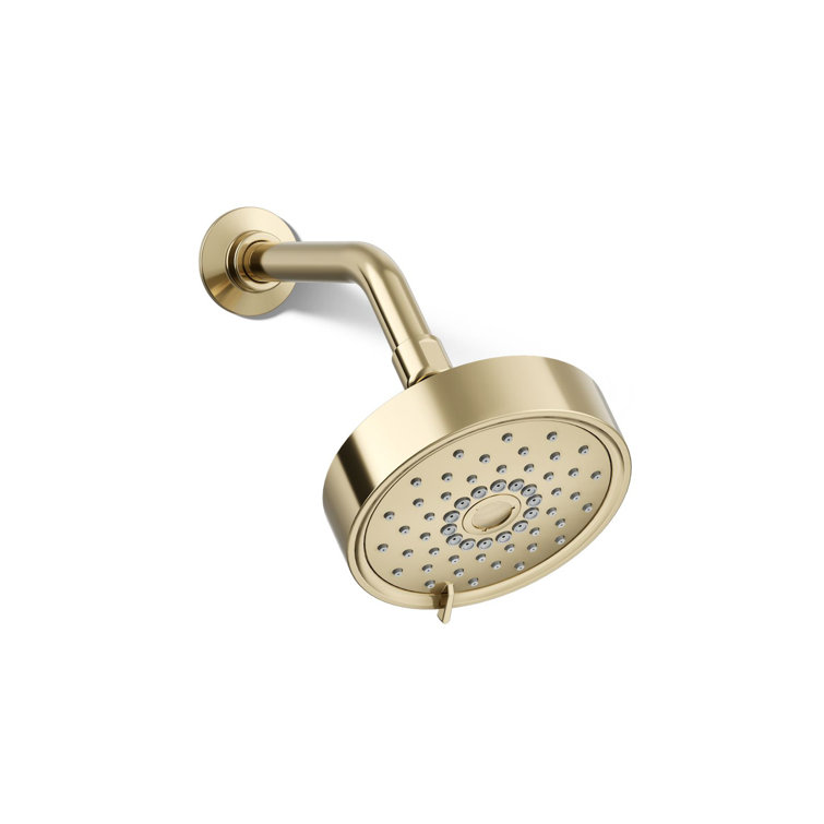 Vibrant French Gold Multi-Function Wall Mount Showerhead