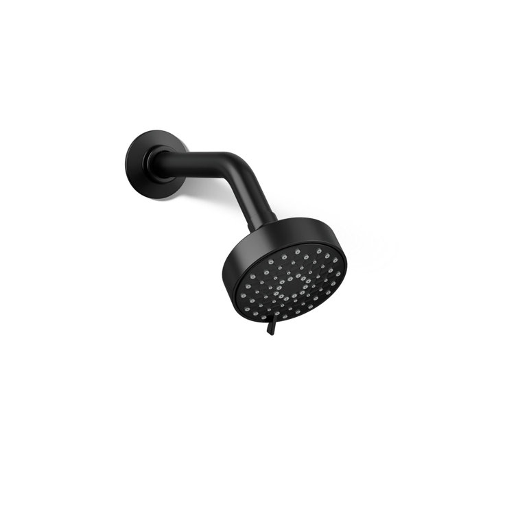 Matte Black Multi-Function Wall Mounted Shower Head