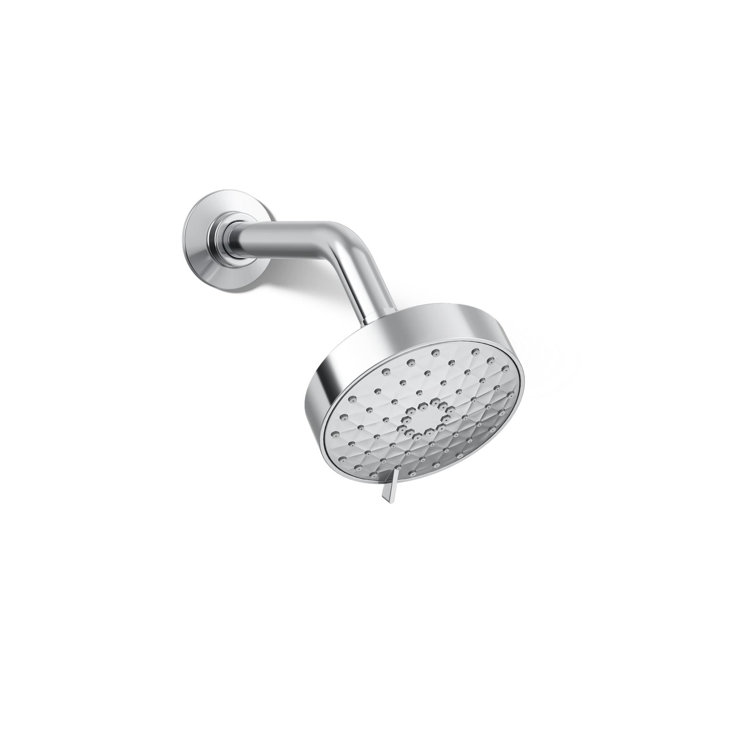 Polished Chrome Multifunction Wall Mounted Showerhead
