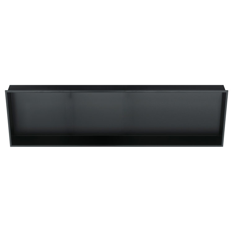 Matte Black Rectangular Stainless Steel Shower Niche
