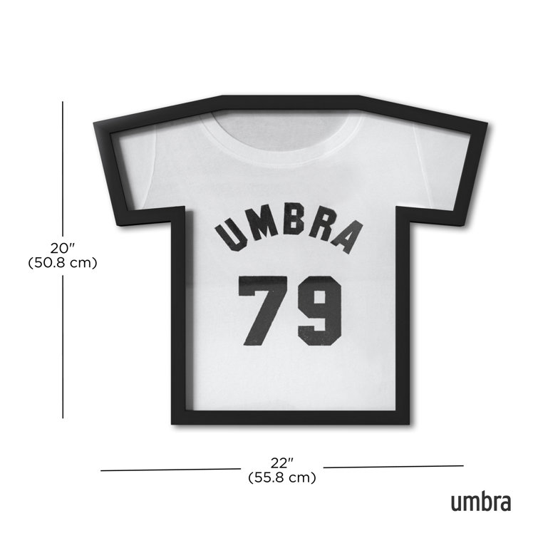 Classic Black Acrylic Wall-Mounted T-Shirt Display Frame